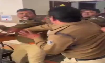 drunk police constable fight with station in-charge