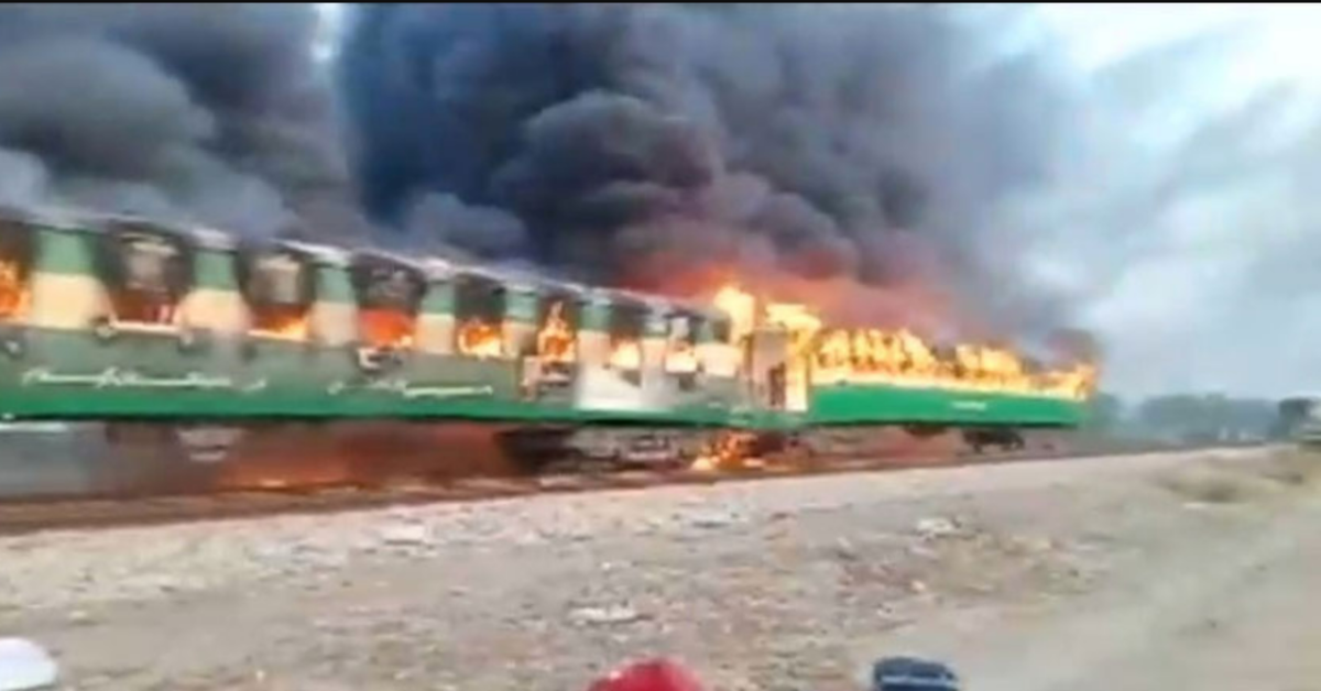 Pakistan train explosion