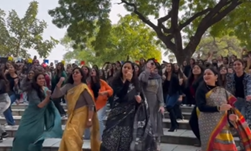 Delhi University college teacher dance