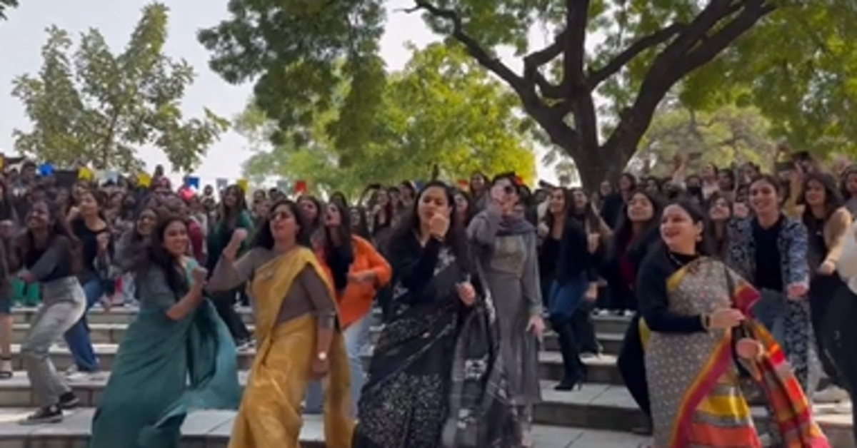 Delhi University college teacher dance