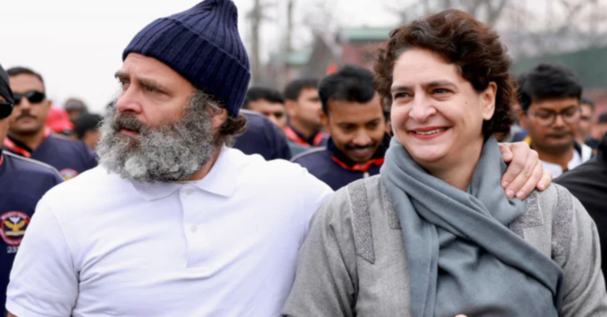 Priyanka Gandhi and Rahul Gandhi