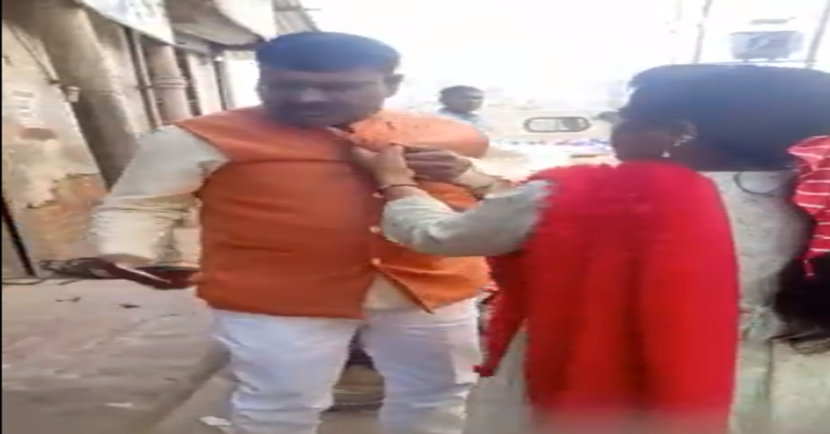 Women beats up BJP leader