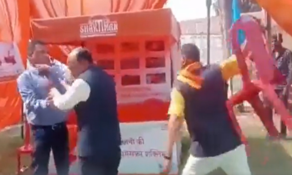 Brawl breaks out between BJP leader