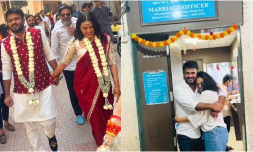 Swara Bhasker marries Samajwadi Party leader Fahad Ahmad, shares an adorable video | WATCH