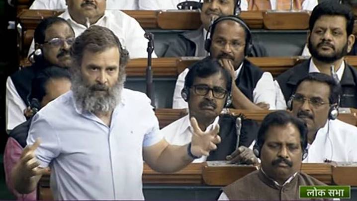 Rahul Gandhi in Lok Sabha