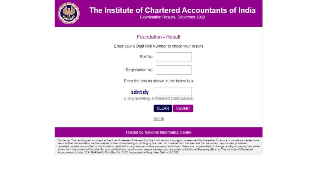 CA Foundation December 2022 result