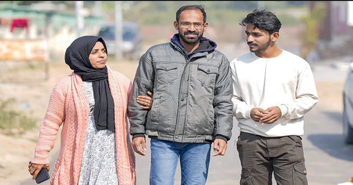 journalist Siddique Kappan with his family