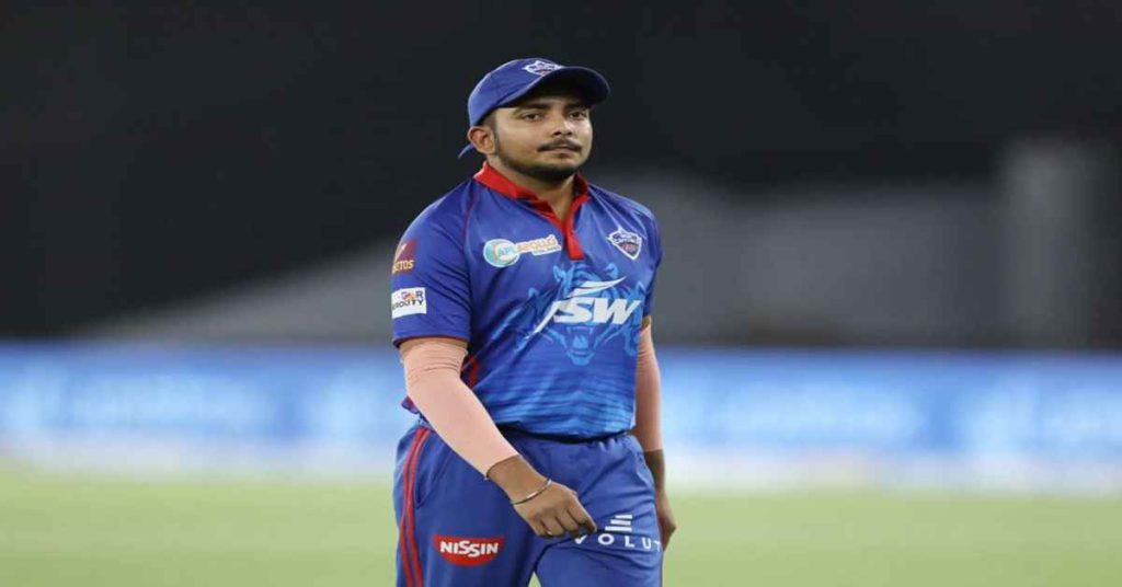 Indian cricketer Prithvi Shaw