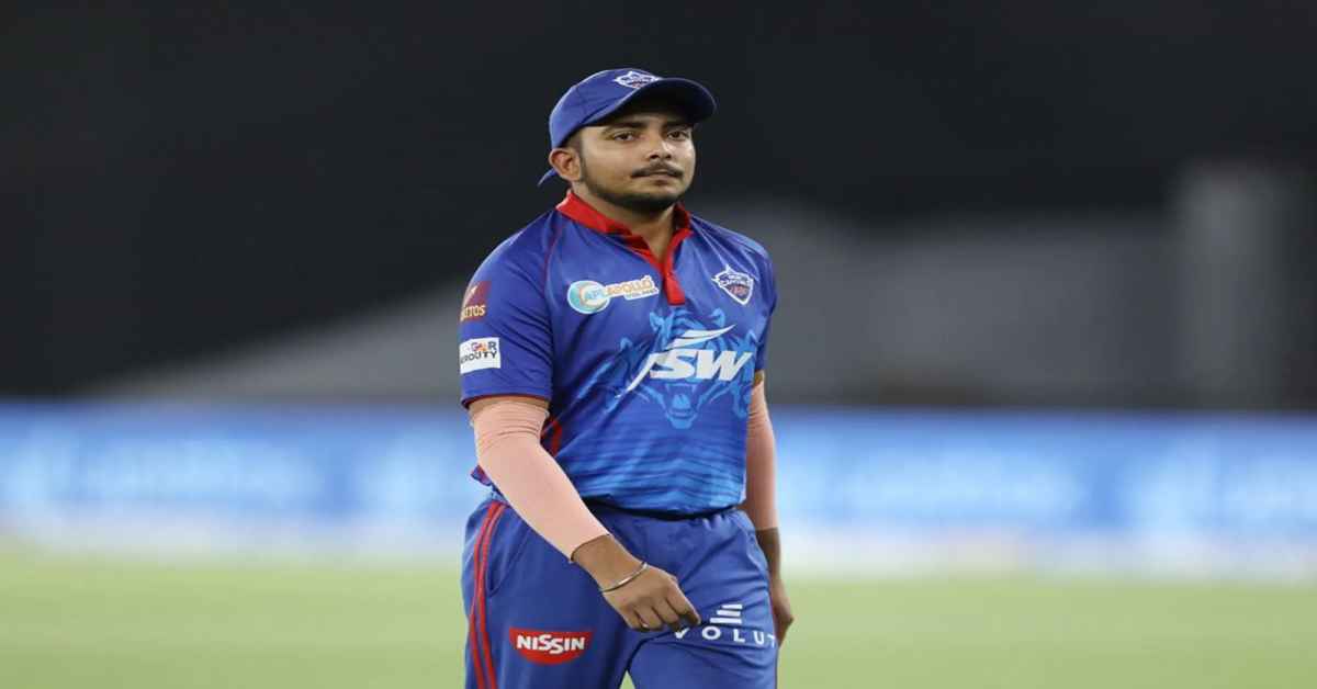 Indian cricketer Prithvi Shaw