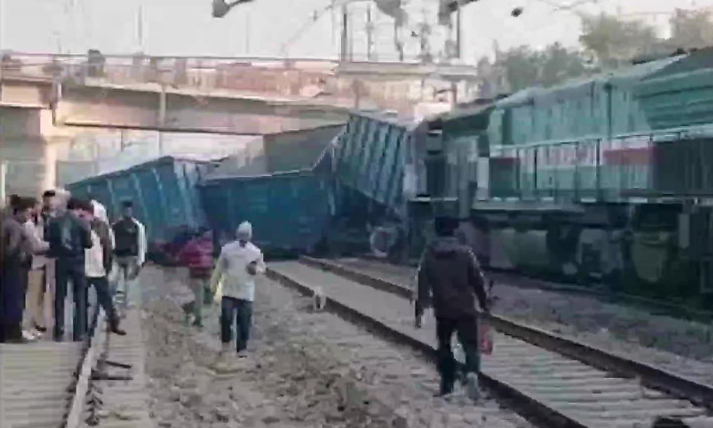 goods trains collide head-on