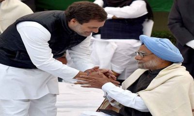 Rahul Gandhi and Manmohan Singh