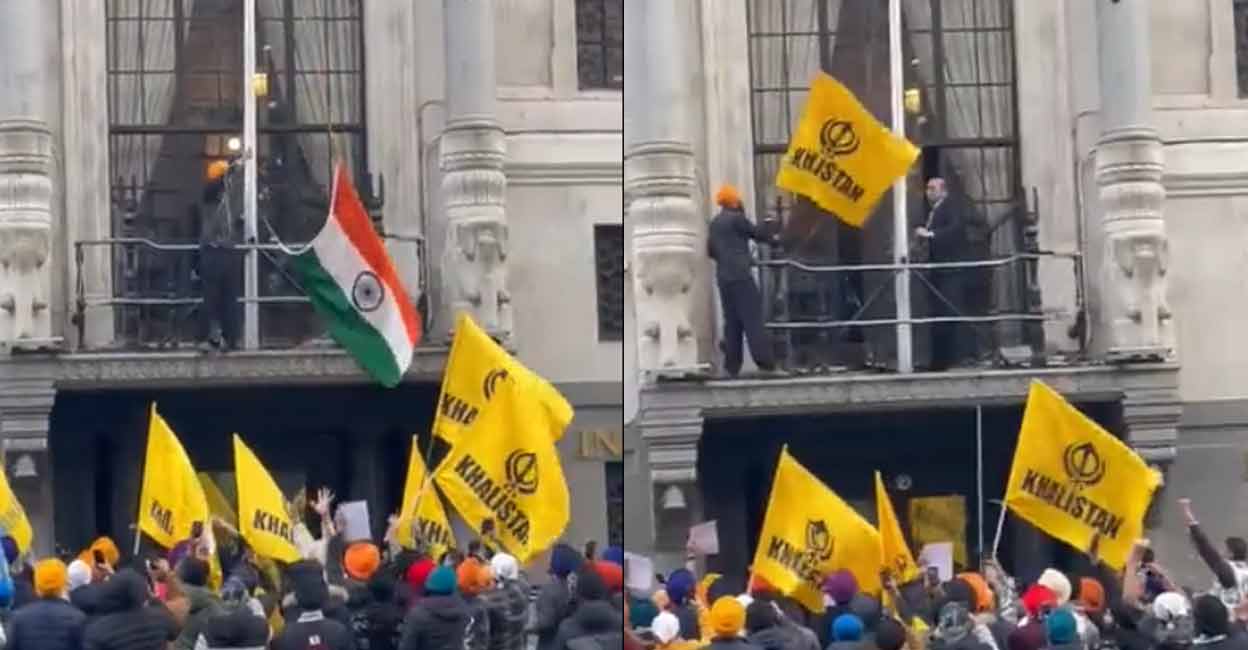 Khalistan supporters in London