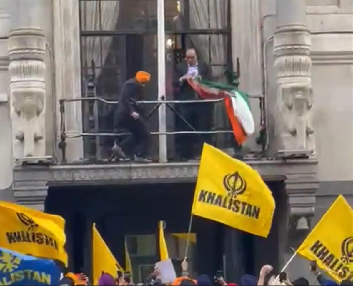 Khalistan protest in London