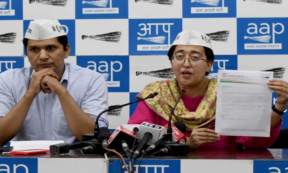 AAP MLAs Atishi, Saurabh Bharadwaj