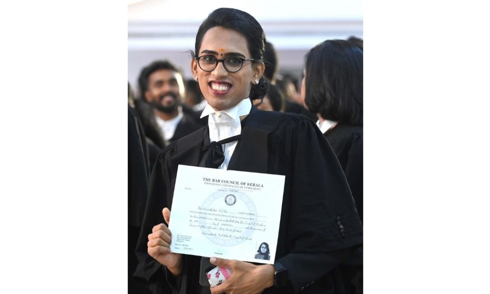 padma lekshmi Kerala's first transgender lawyer