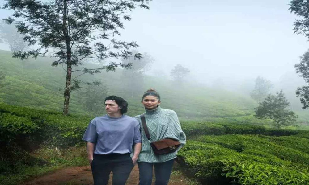 Tom Holland and Zendaya in Munnar