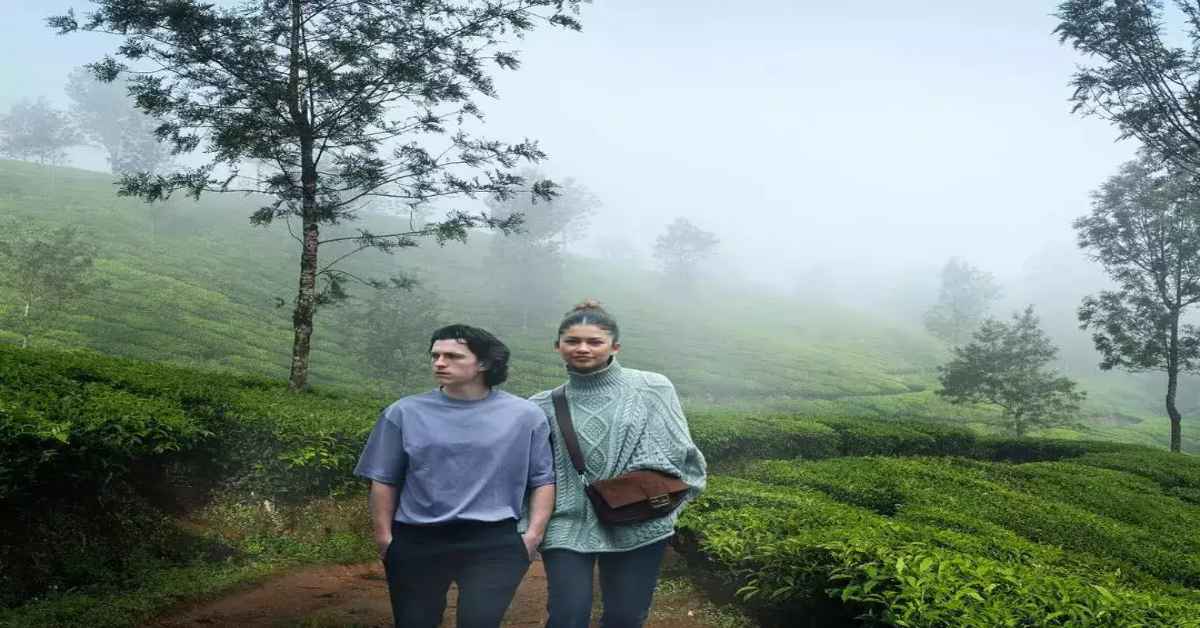 Tom Holland and Zendaya in Munnar