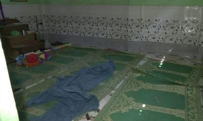 mob vandalizes mosque