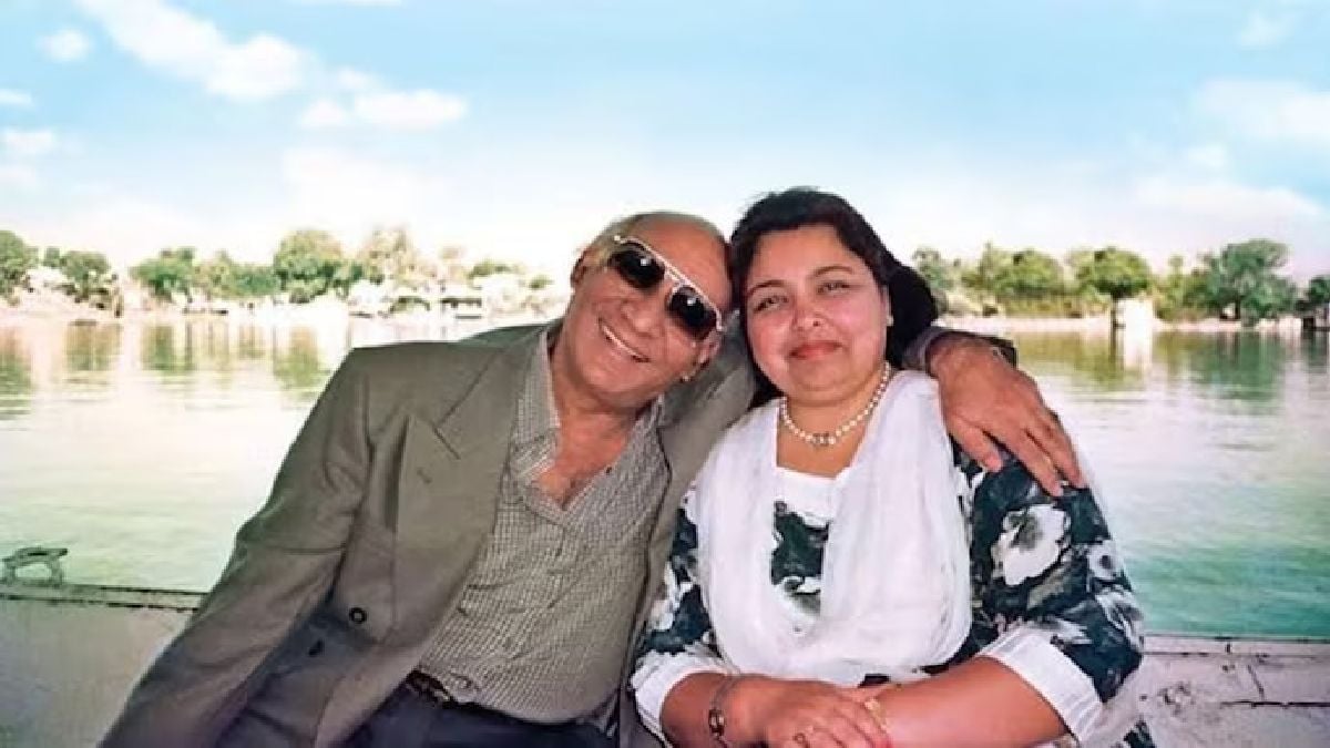 Yash Chopra with wife Pamela Chopra