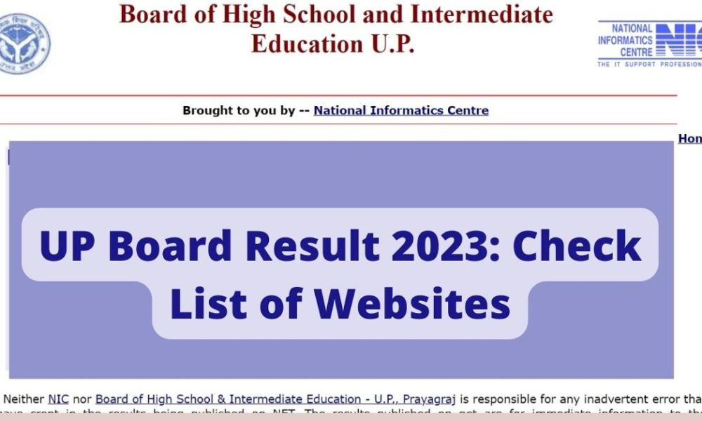 UP Board Class 12 result 2023