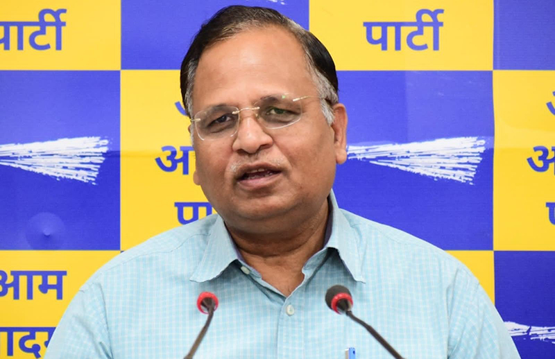 Jailed AAP leader Satyendra Jain  fell unconscious inside Tihar jail washroom, admitted to DDU hospital