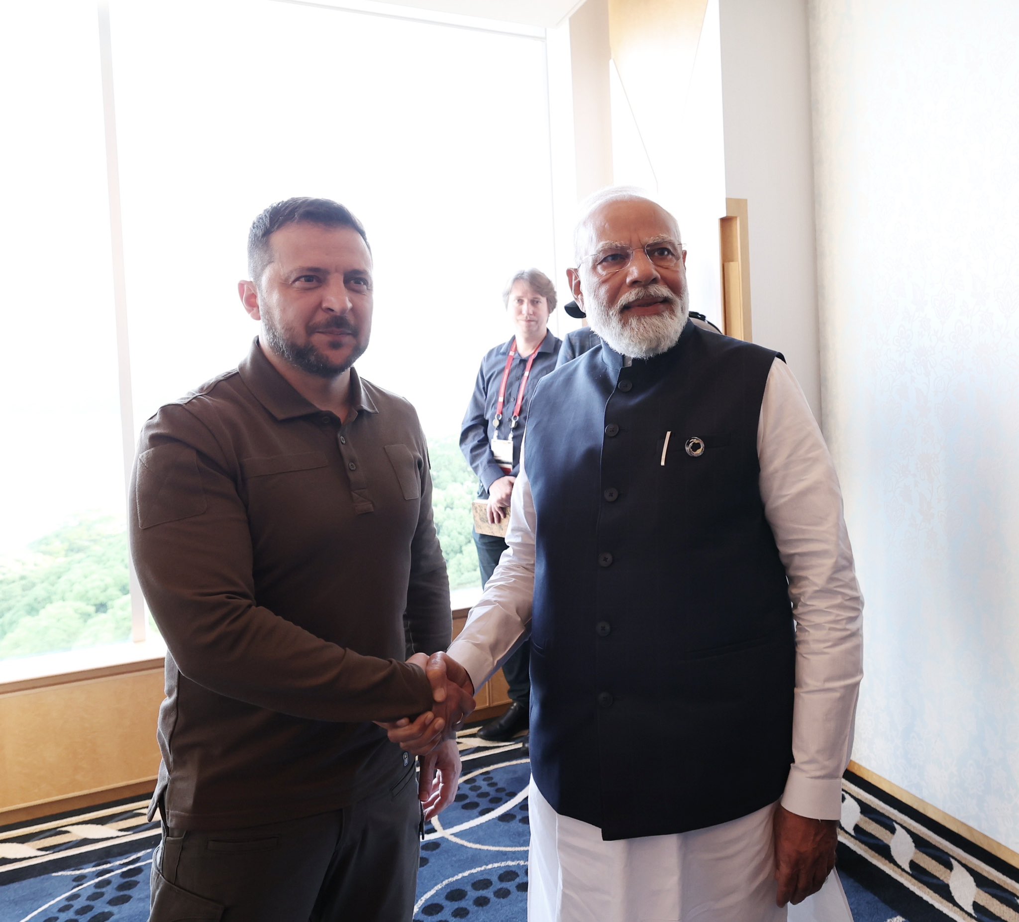 PM Modi holds bilateral talks with Ukraine President Voldymyr Zelenskyy at Japan G7 Summit