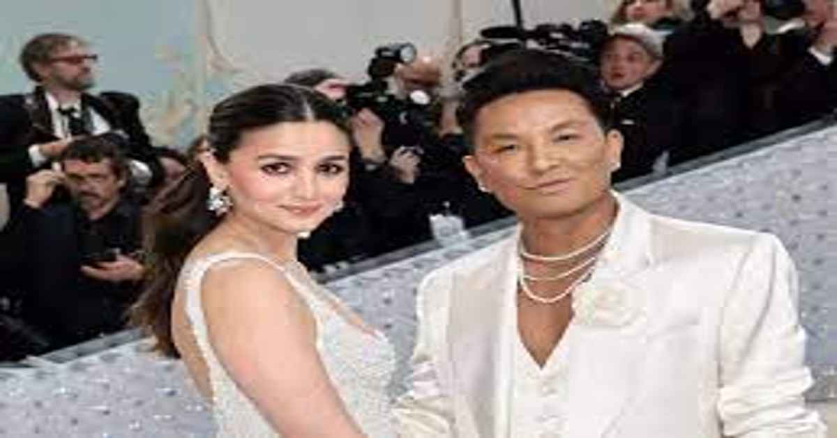 Prabal Gurung with Alia Bhatt at Met Gala 2023