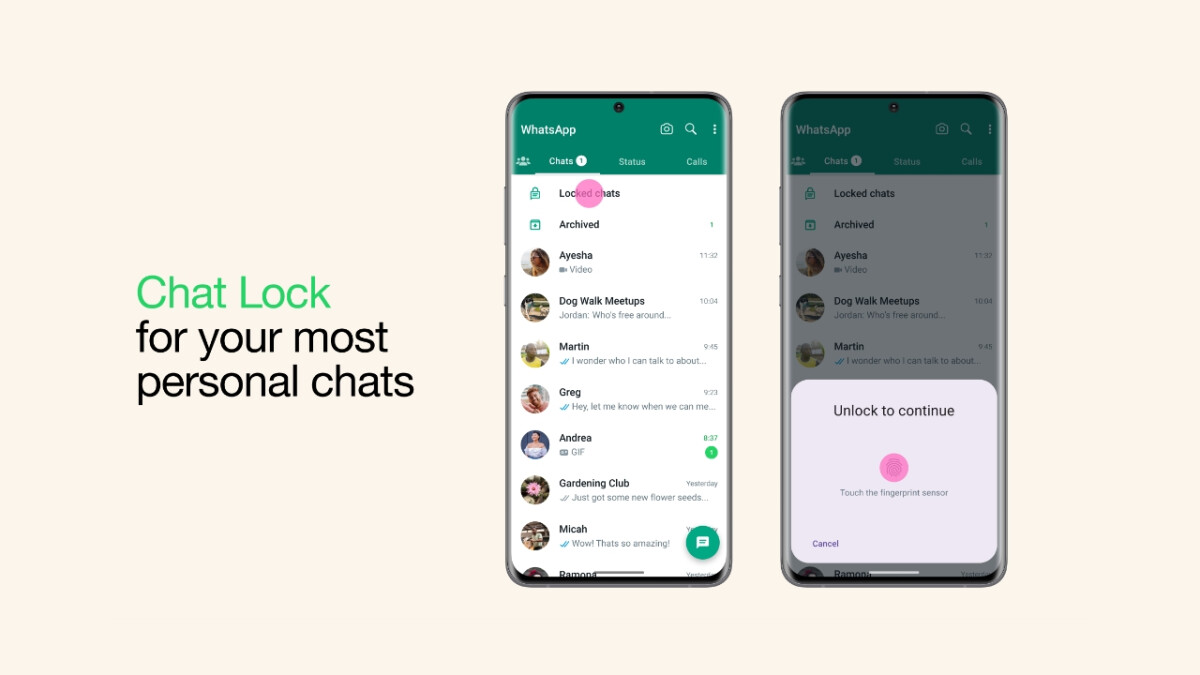 whatsapp chat lock