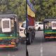 auto-rickshaw fitted with cooler