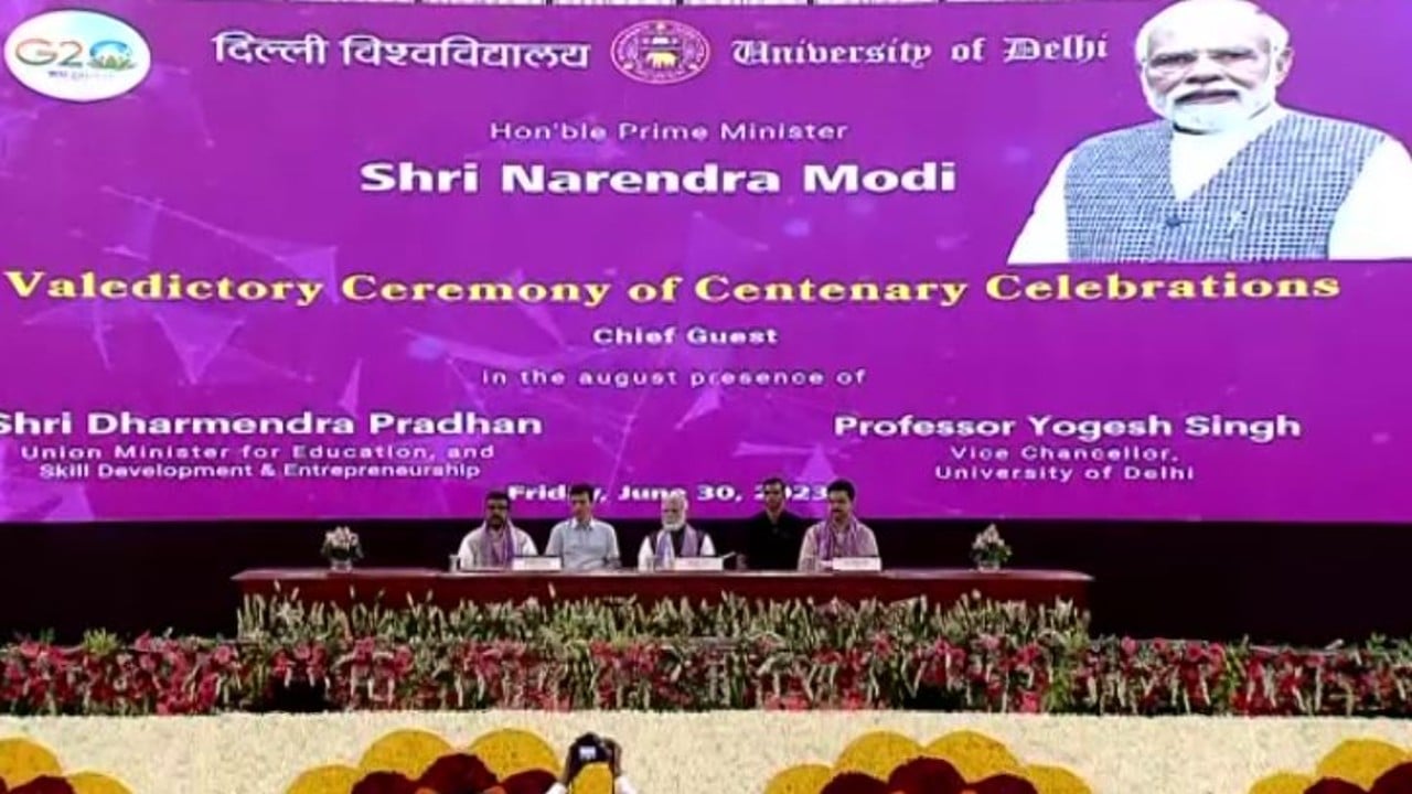 pm modi delhi university