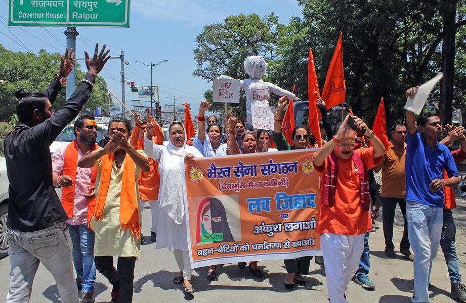 Protest of Hindutva group