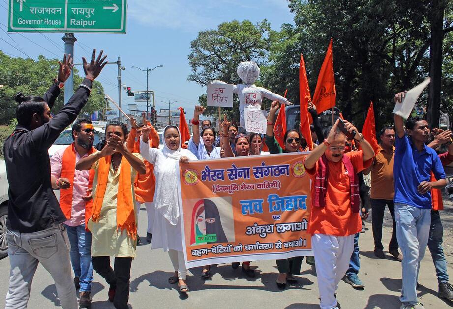 Protest of Hindutva group