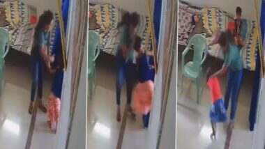 Women thrashed two kids