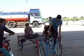 Viral Video of vehicle made from cot