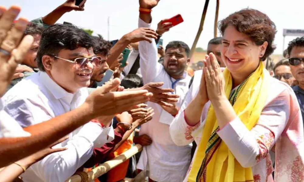 Congress leader Priyanka Gandhi Vadra begins party campaign for Madhya Pradesh election with rally