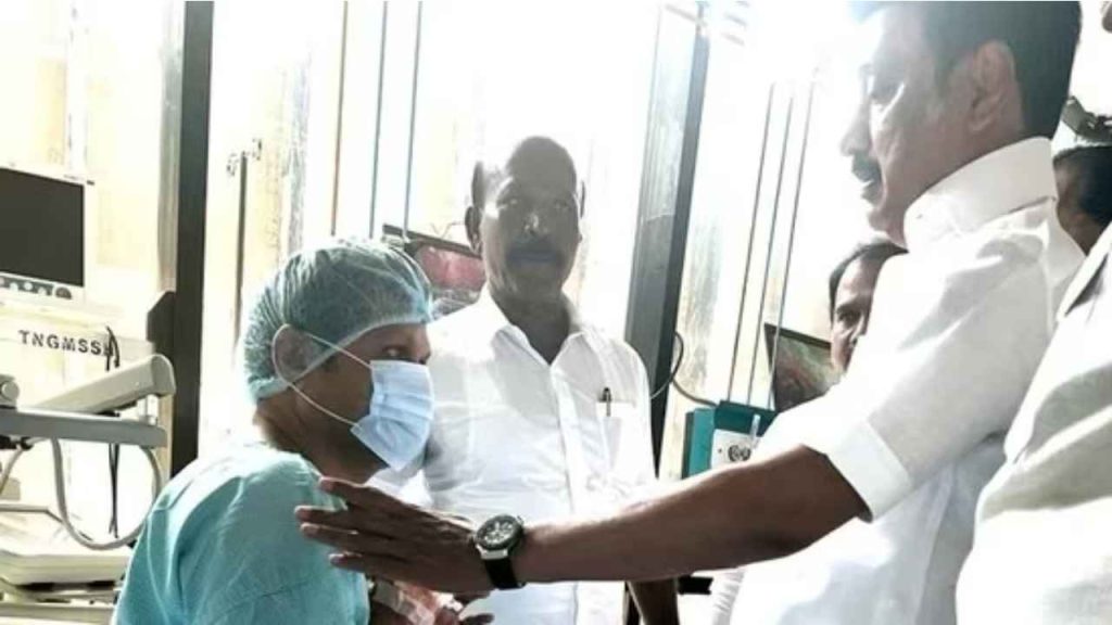 Chennai: Tamil Nadu Chief Minister MK Stalin says people will teach a lesson to BJP in 2024 polls, as he met Minister Senthil Balaji in Omandurar hospital