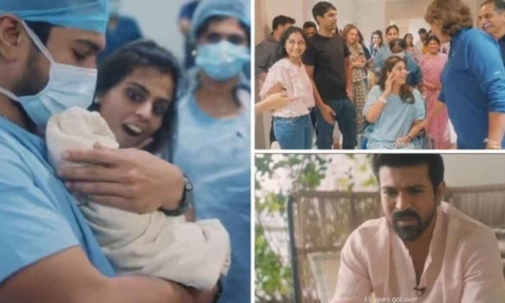 Ram Charan shares touching video of birth of new born daughter Klin Kaara