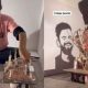 Social media hails artist who creates shadow portrait of Virat Kohli