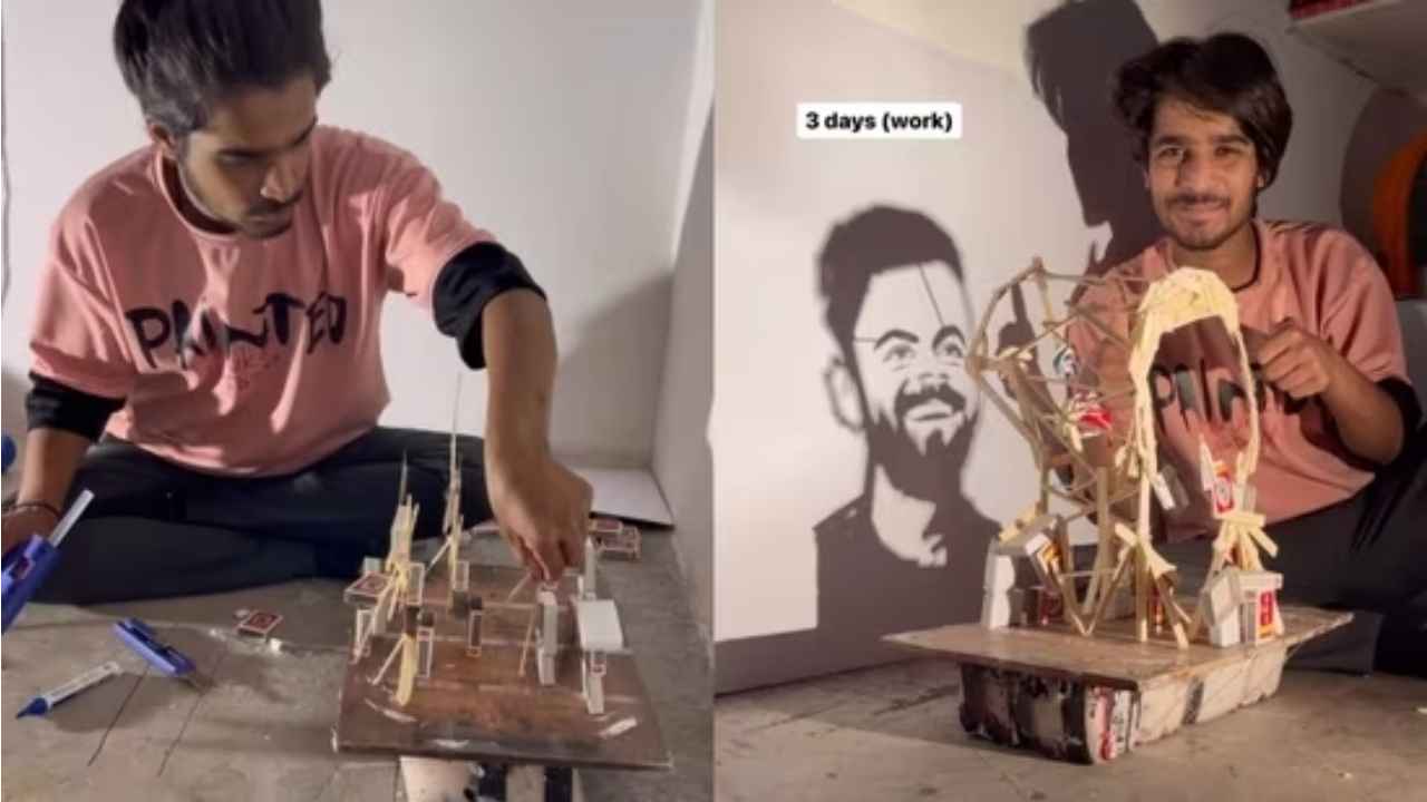 Social media hails artist who creates shadow portrait of Virat Kohli