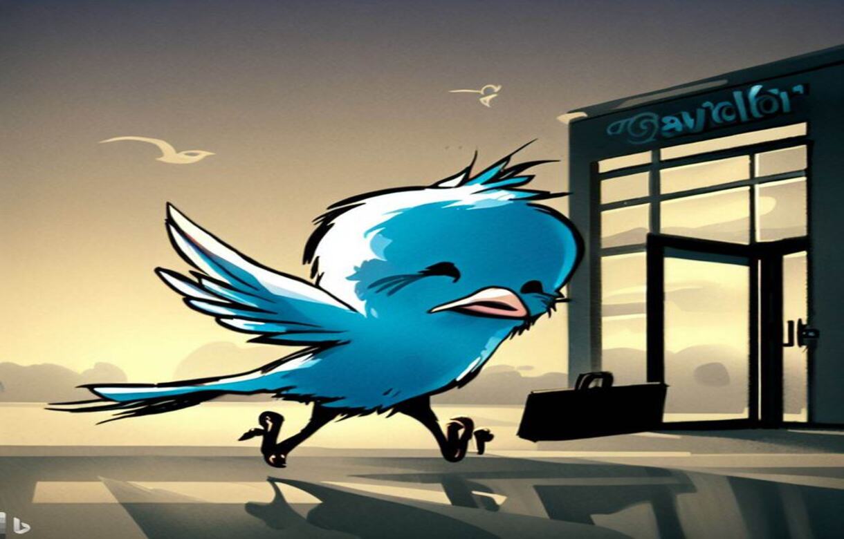 Twitter blue bird illustrations