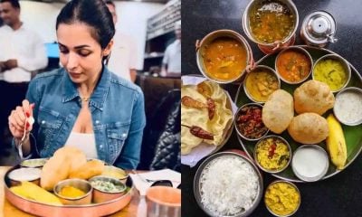 Watch: Malaika Arora faces criticism for pretending to eat a thaali served in a restaurant