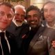 French President Emmanuel Macron clicks selfie with PM Narendra Modi, R Madhavan and Mathieu Flamini