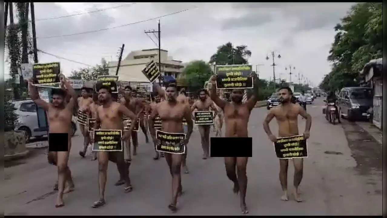 Nude protest