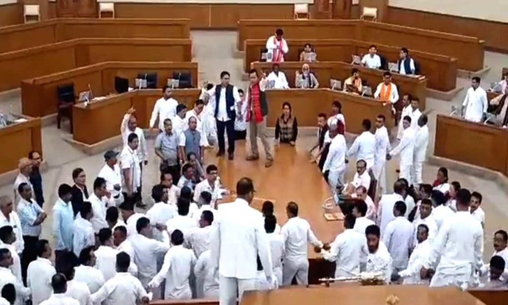 Ruckus in Telangana Assembly