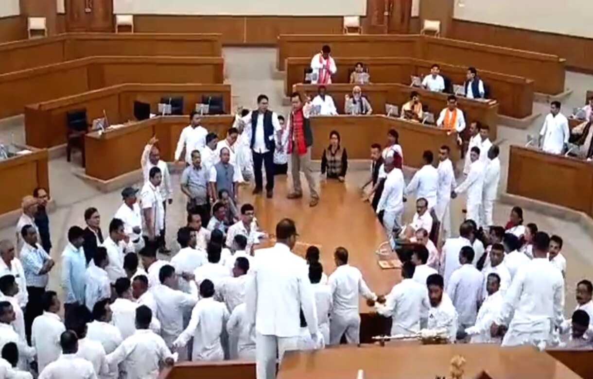 Ruckus in Telangana Assembly