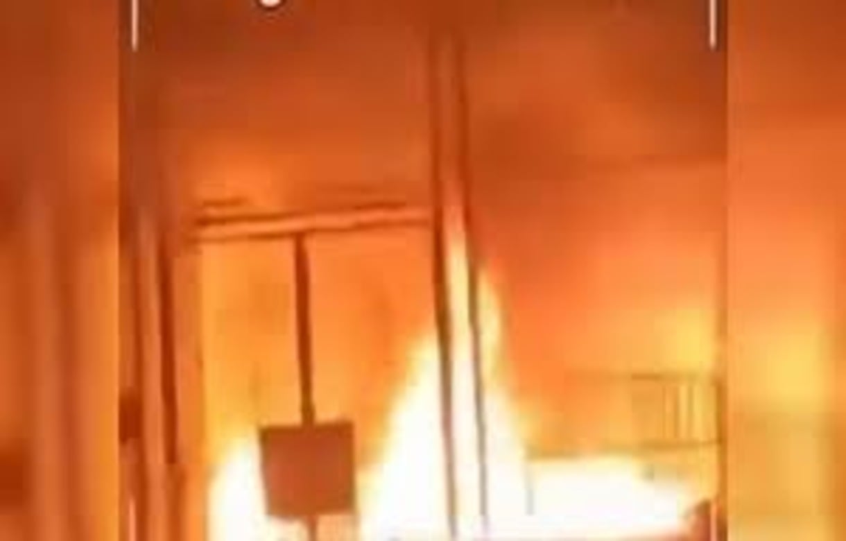 Indian consulate set on fire