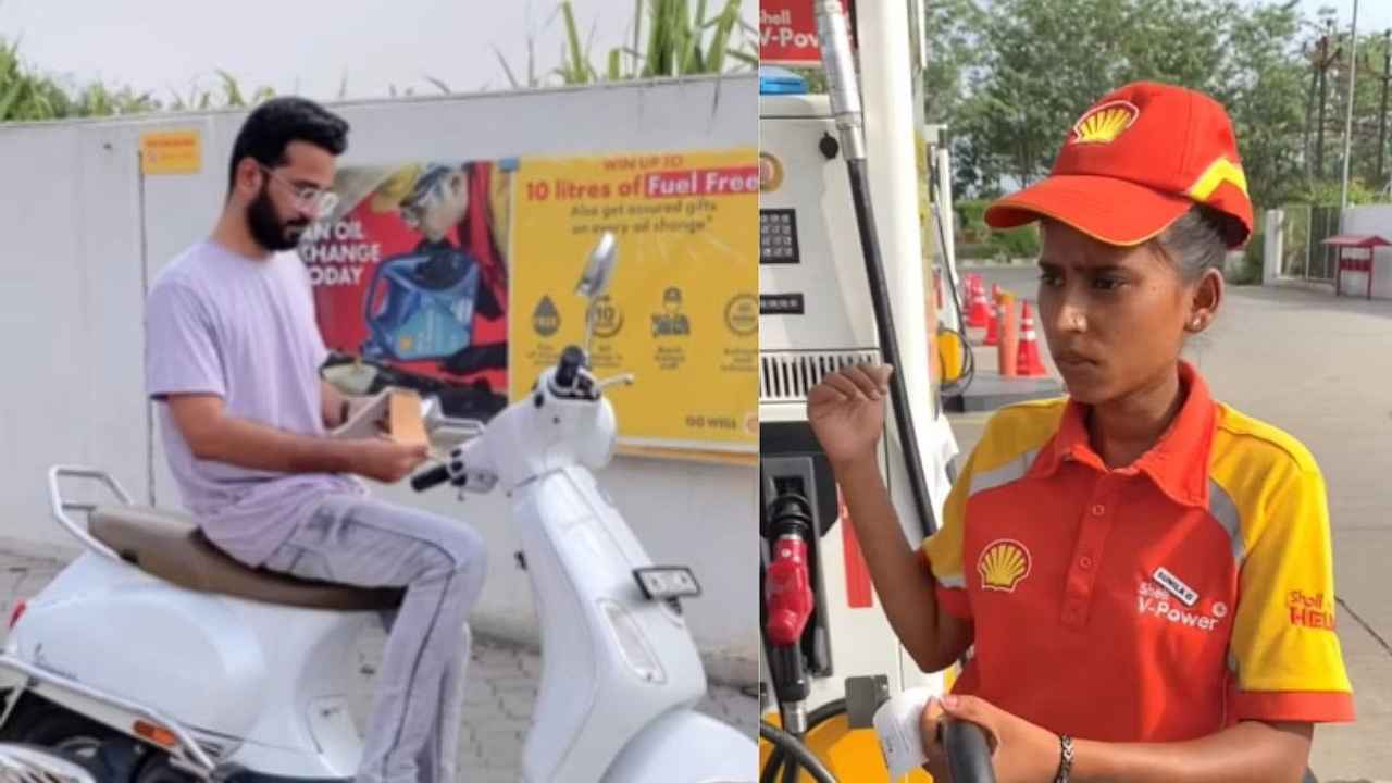 Woman Petrol Pump Attandant