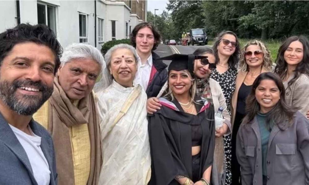 Farhan Akhtar shares pictures from daughter Shakya’s graduation ceremony