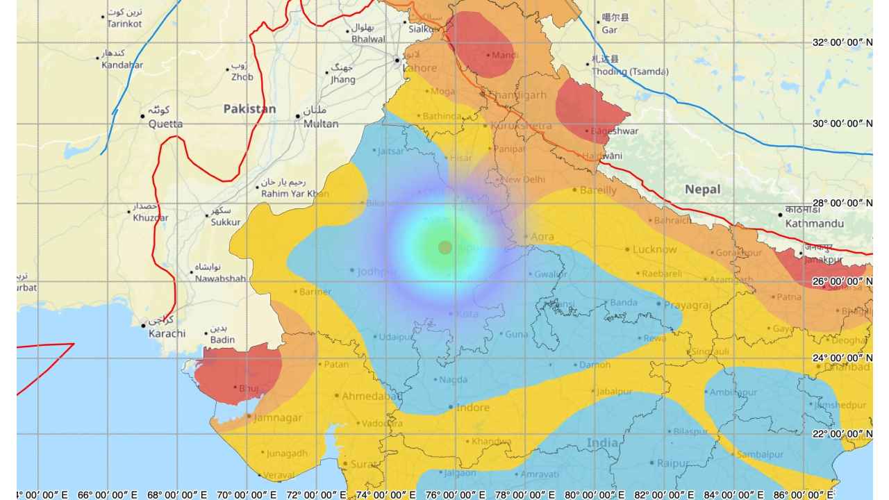 Three Earthquakes rock Jaipur