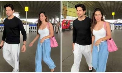 Kiara Advani and Sidharth Malhotra spotted together at the Mumbai airport